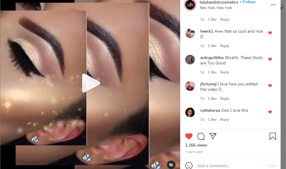 Created a promotional video for client's instagram account